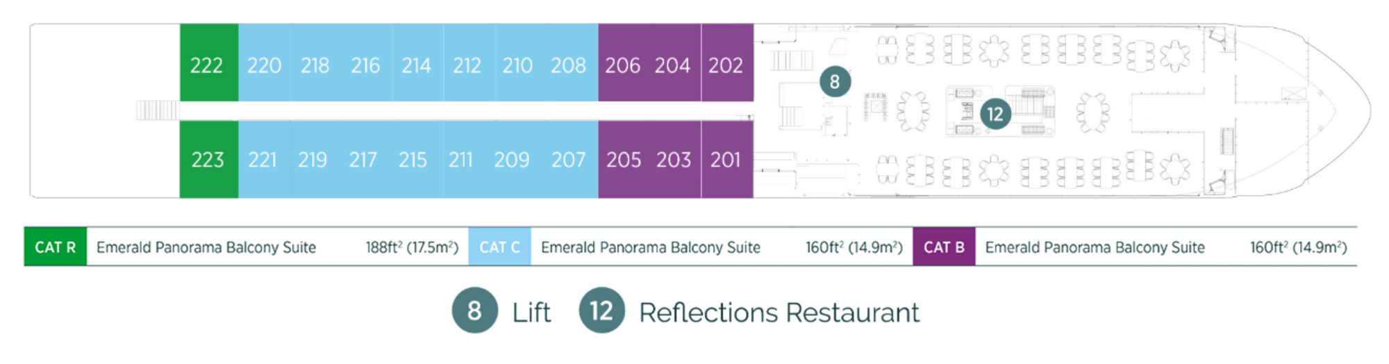 Vista Deck plan